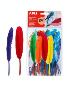 Plumas De Colores 100 Unidades