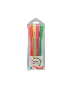 Bolígrafo Tinta Gel Campus Gel Pen Neon Colores Surtidos Bolsa /4 Ud.