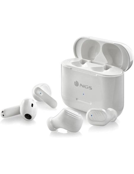 Auricular Ngs Artica Duo Bluetooth Tactil 30 Horas Autonomia Color Blanco