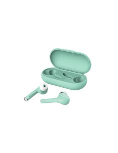 Auricular Trust Nika Inalambrico Bluetooth Con Estuche De Carga Color Turquesa