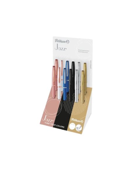 Pluma Pelikan Jazz Diamond Collection Expositor De 12 Unidades