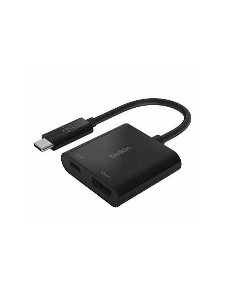 Adaptador Belkin Avc002Btbk Usb-C A Hdmi + Carga 60W Color Negro