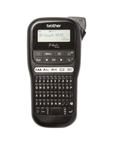 Rotuladora Brother Pth110 Termica Pantalla Lcd Teclado Qwerty Velocidad 20 Mm/S Ancho Maximo Cinta 12 Mm