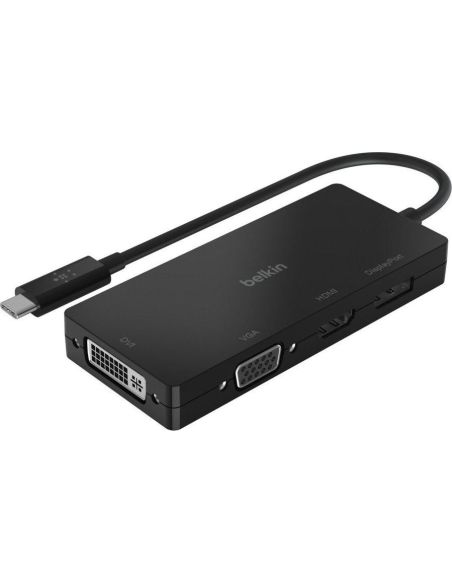 Adaptador Belkin Avc003Btbk Multimedia Usb-C A Hdmi Vga Displayport Dvi 4Kx2K 60 Hz
