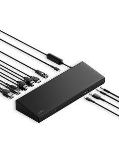 Adaptador Belkin Inc007Vfbk Displaylink 3 Hdmi 4K 2Dp 4K 5 Usb-A 1 Usb-C 1 Gigabyte Pd 85W Audio