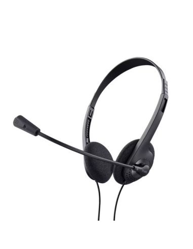 Auricular Trust Basics Con Microfono Ajustable Usb 2.0 Longitud Cable 180 Cm Color Negro