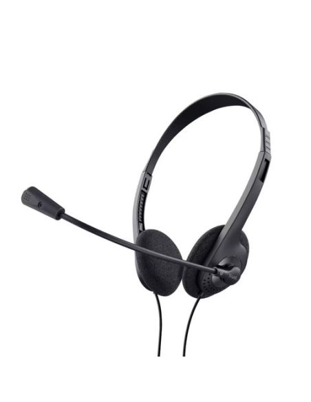Auricular Trust Basics Con Microfono Ajustable Usb 2.0 Longitud Cable 180 Cm Color Negro