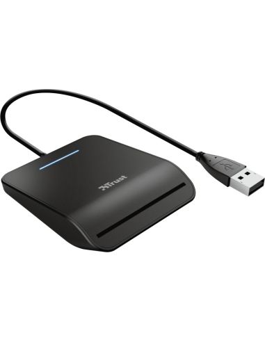 Lector De Tarjetas Trust Primo Dni Smartcard Usb-A Color Negro