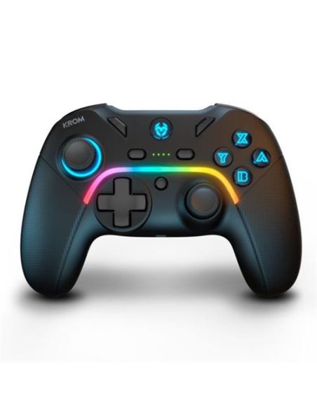 Mando Para Gamepad Krom Kayros Inalmabrico Iluminacion Led Pc/Switch/Android