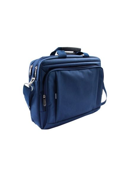 Maletin Para Portatil Q-Connect 15,5" Azul 1 Asa 1 Bolsillo Exterior Medidas 390X310X120 Mm