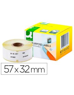 Etiqueta Adhesiva Removible Q-Connect Kf18532 Compatible Dymo 11354 Tamaño 57X32 Mm Caja Con 1000 Etiquetas