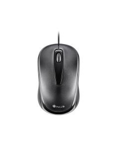 Raton Ngs Easy Delta Optico Con Cable 1200 Dpi Receptor Usb 2 Botones Ambidiestros Color Negro