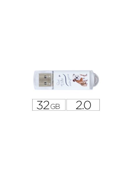 Memoria Usb Techonetech Flash Drive 32 Gb 2.0 Que Vida Mas Perra