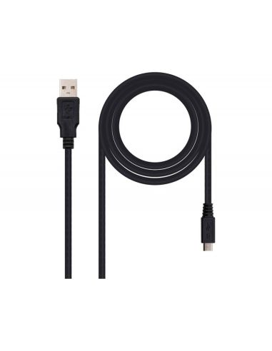 Cable Usb Nanocable 2.0 Tipo A/M-Micro Usb B/M Color Negro Longitud 1,8 M