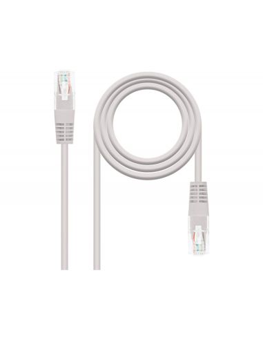 Cable Red Nanocable Latiguillo Rj45 Categoria 5E Utp Awg24 Color Gris Longitud 0,25 M