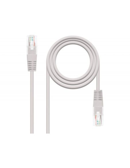 Cable Red Nanocable Latiguillo Rj45 Categoria 5E Utp Awg24 Color Gris Longitud 0,25 M