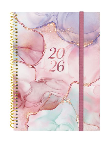 Agenda Finocam Design E10 - 155X212 Mm Semana Vista Horizontal 2026 Goldy