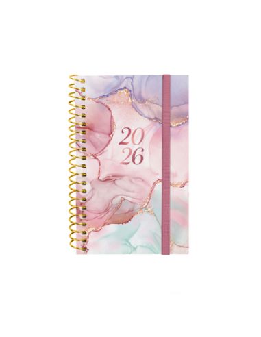 Agenda Finocam Design E3 - 79X127 Mm Semana Vista Horizontal 2026 Goldy
