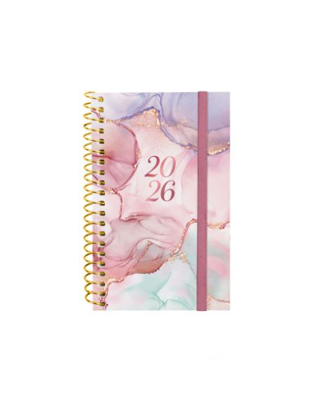 Agenda Finocam Design E3 - 79X127 Mm Semana Vista Horizontal 2026 Goldy