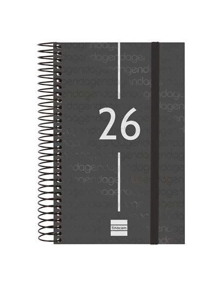 Agenda Finocam Year E5 - 117X181 Mm Dia Pagina 2026 Negro