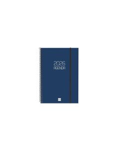 Agenda Finocam Opaque E11-165X242 Mm Semana Vista Vertical 2026 Azul