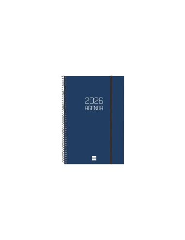 Agenda Finocam Opaque E11-165X242 Mm Semana Vista Vertical 2026 Azul