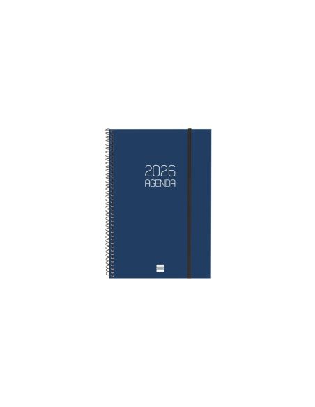 Agenda Finocam Opaque E11-165X242 Mm Semana Vista Vertical 2026 Azul