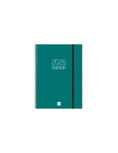 Agenda Finocam Opaque E9 - 94X171 Mm Semana Vista Horizontal 2026 Verde