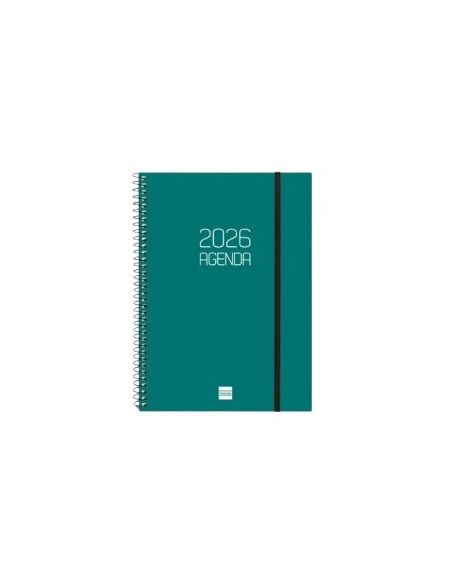 Agenda Finocam Opaque E9 - 94X171 Mm Semana Vista Horizontal 2026 Verde