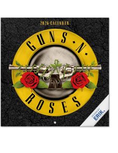 Calendario Anual 2026 Erik Pared 295 X 295 Mm Guns And Roses