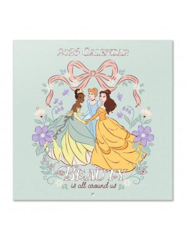 Calendario Anual 2026 Erik Pared 295 X 295 Mm Disney Princesas
