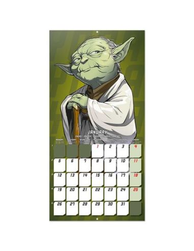Calendario Anual 2026 Erik Pared 295 X 295 Mm Star Wars