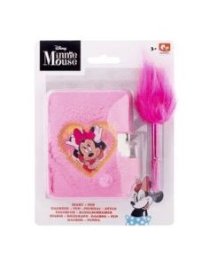 Mini Diario Canenco Princesas Con Boligrafo Pompom