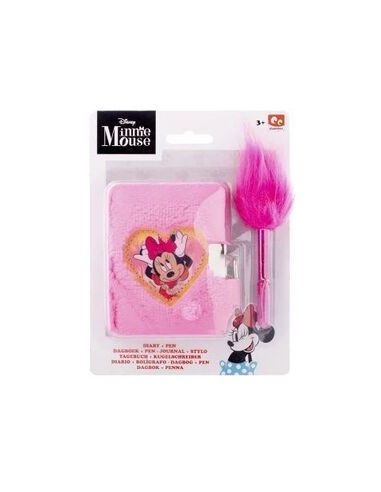Mini Diario Canenco Princesas Con Boligrafo Pompom