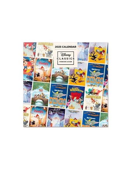Calendario Anual 2025 Erik Pared 295 X 295 Mm Clásicos Disney