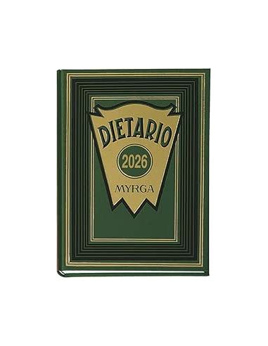 Dietario Cuarto 2025 Dia Pagina Verde 416 Paginas Myrga