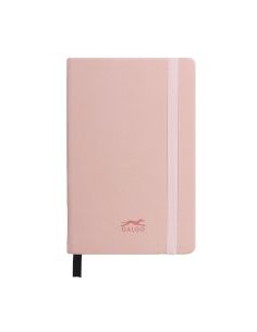Cuadernos A6 80 Hojas 100 G Pautado Rosa Tapa Dura Galgo