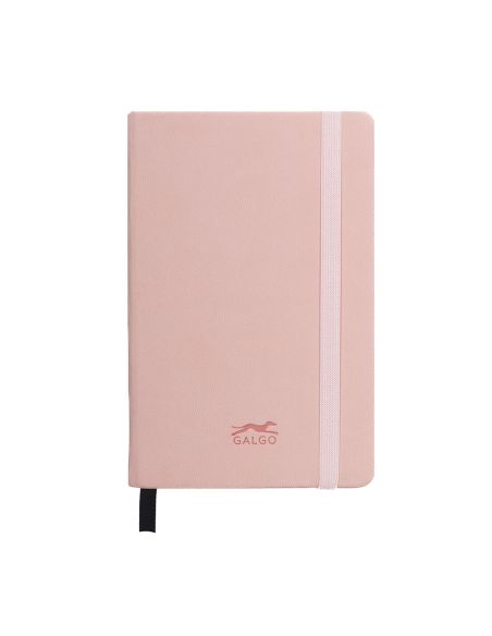Cuadernos A6 80 Hojas 100 G Pautado Rosa Tapa Dura Galgo