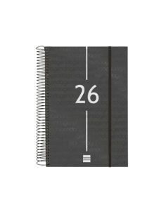 Agenda Finocam Year E11 -  165X242 Mm Dia Pagina 2026 Negro
