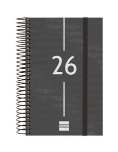 Agenda Finocam Year E10 - 155X212 Mm Semana Vista Horizontal 2026 Negro