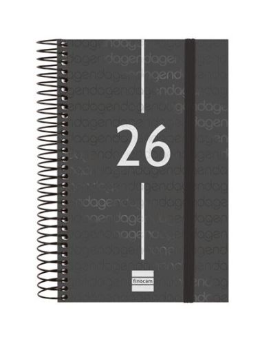 Agenda Finocam Year E10 - 155X212 Mm Semana Vista Horizontal 2026 Negro