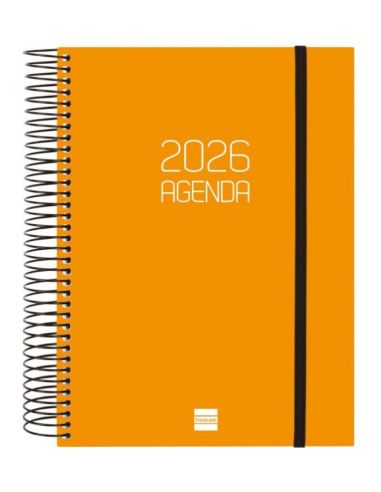 Agenda Finocam Opaque E10 - 155X212 Mm Dia Pagina 2026 Naranja