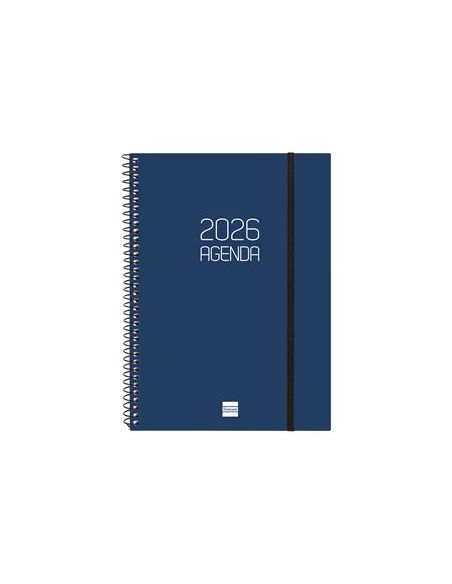 Agenda Finocam Opaque E10 - 155X212 Mm Semana Vista Horizontal 2026 Azul