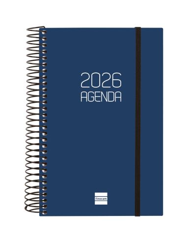 Agenda Finocam Opaque E5 - 117X181 Mm Dia Pagina 2026 Azul