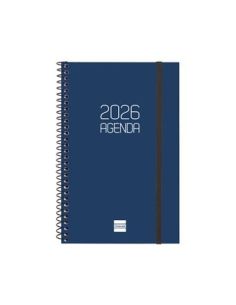 Agenda Finocam Opaque E5 - 117X181 Mm Semana Vista Horizontal 2026 Azul