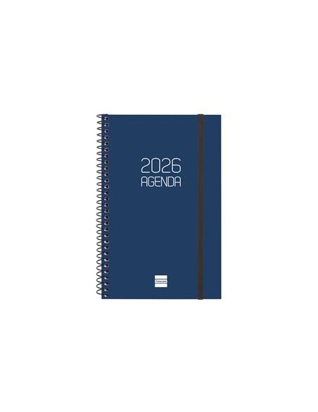 Agenda Finocam Opaque E5 - 117X181 Mm Semana Vista Horizontal 2026 Azul