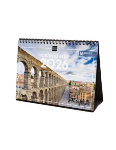 Calendario Sobremesa 2026 Ciudades