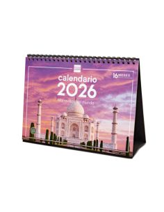 Calendario Sobremesa 2026 Maravillas Del Mundo