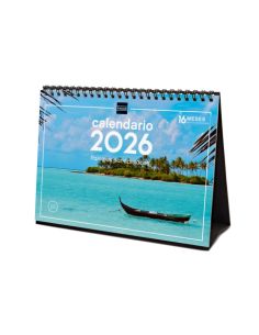 Calendario Sobremesa 2026 Paisajes Paradisiacos