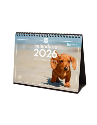 Calendario Sobremesa 2026 Cachorros